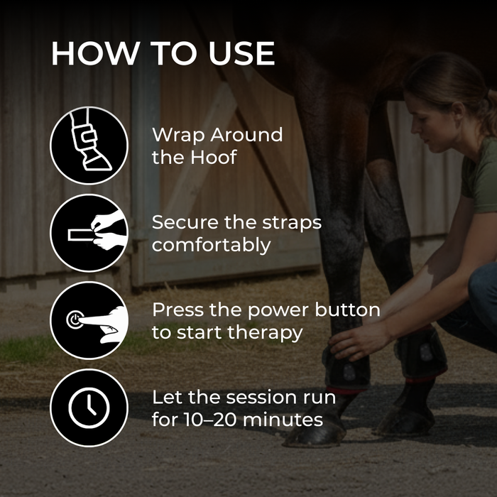 HaloLegs | Mini LED Red Light Therapy Leg Wrap for Horses