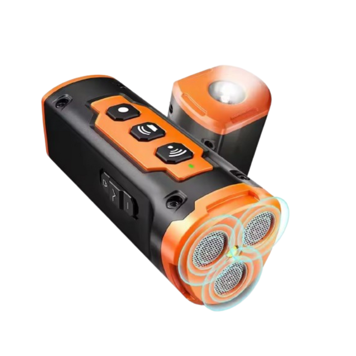 Handheld Anti-Bark Device | Safe Ultrasonic Dog Trainer with Flashlight & Rechargeable Battery
