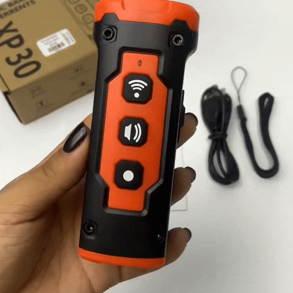 Handheld Anti-Bark Device | Safe Ultrasonic Dog Trainer with Flashlight & Rechargeable Battery