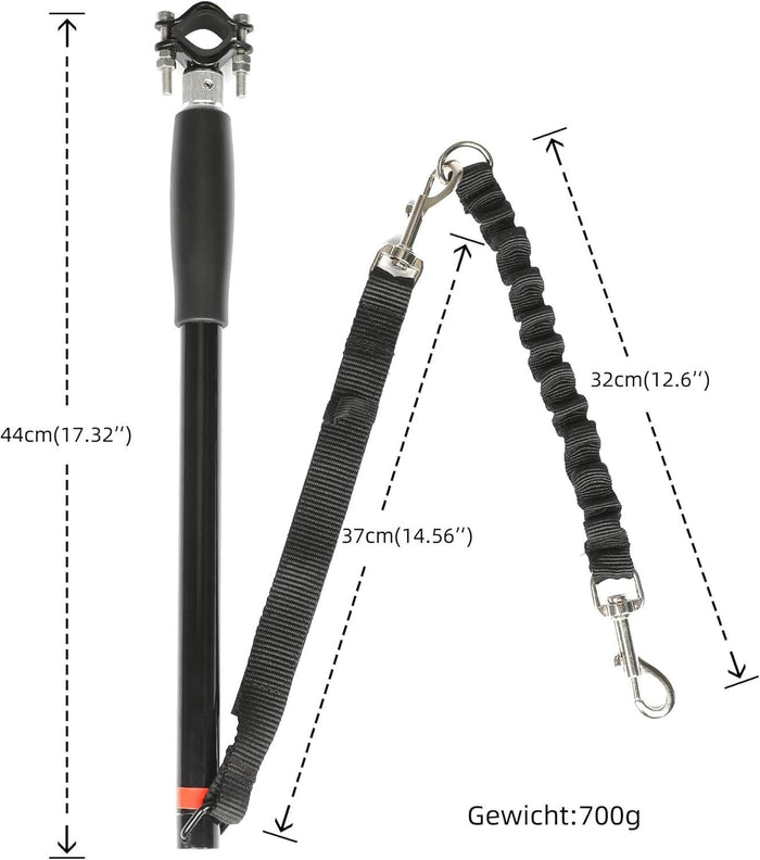 Hands-Free Bike Dog Tow Leash | Secure Bicycle Running Attachment for Dogs