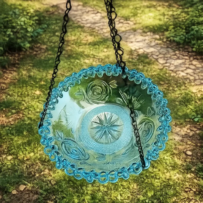Hanging Bird Bath & Bird Feeder Bowl for Garden – Outdoor Bird Feeder with Chain