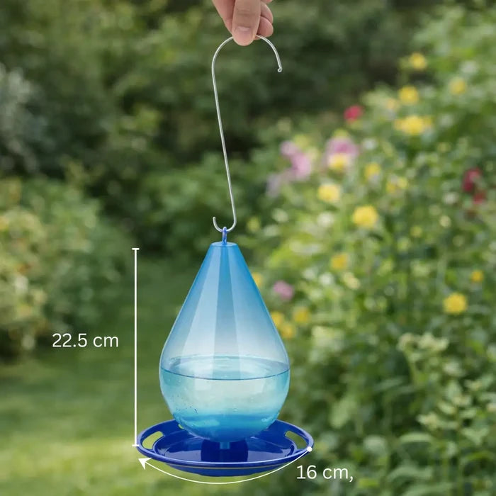 Hanging Bird Bath for Garden & Balcony – Water Drop Bird Bath Feeder