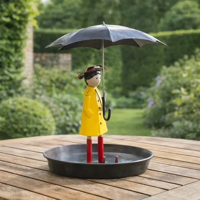 Hanging Bird Feeder & Bird Bath with Umbrella – Outdoor Bird Feeding Station