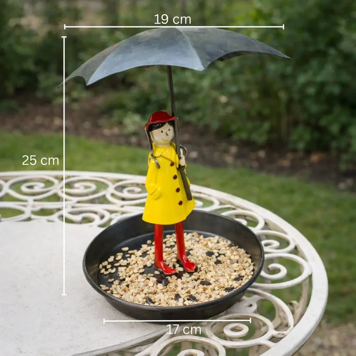 Hanging Bird Feeder & Bird Bath with Umbrella – Outdoor Bird Feeding Station
