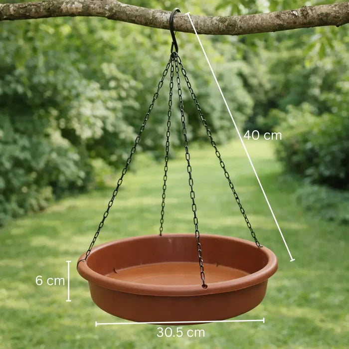 Hanging Bird Feeding Station – Bird Feeder Tray & Bird Bath for Garden