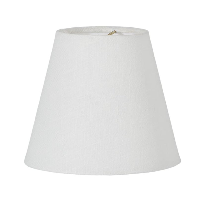 Hardback Chandelier Empire Shade, Off-White Color, 100% Fine Linen (00696WE)