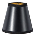 Hardback CHANDELIER EMPIRE Shade, Matte Black color paper with luxurious Gold foil lining (00780BE)
