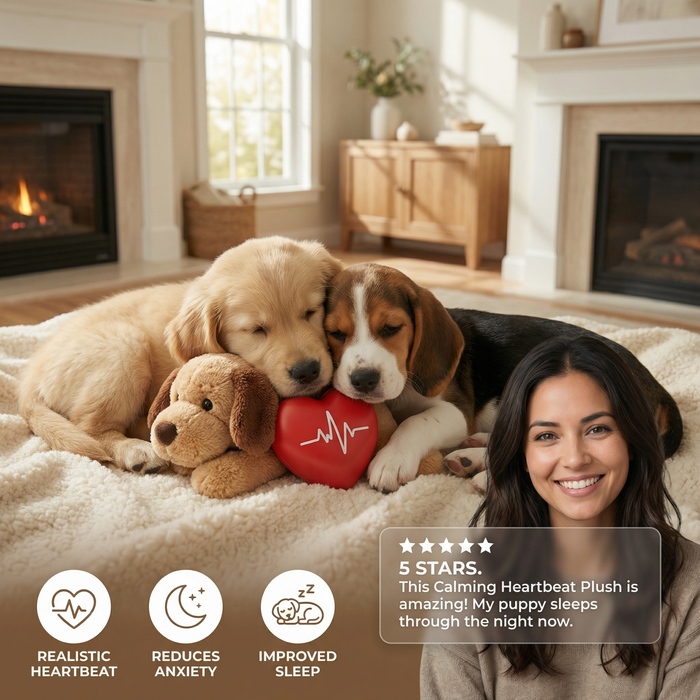 Heartbeat Comfort Plush for Dogs & Cats | Calming Companion for Rest