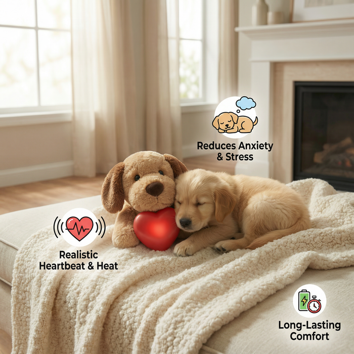 Heartbeat Comfort Plush for Dogs & Cats | Calming Companion for Rest