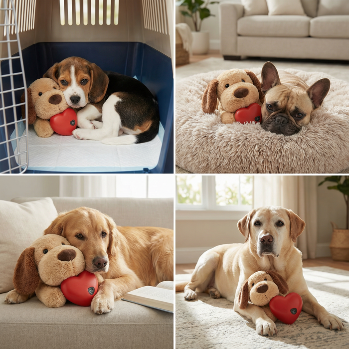 Heartbeat Comfort Plush for Dogs & Cats | Calming Companion for Rest
