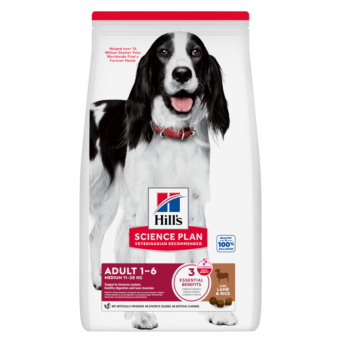 Hill's Science Plan Adult Lamb Medium Breed Dry Dog Food