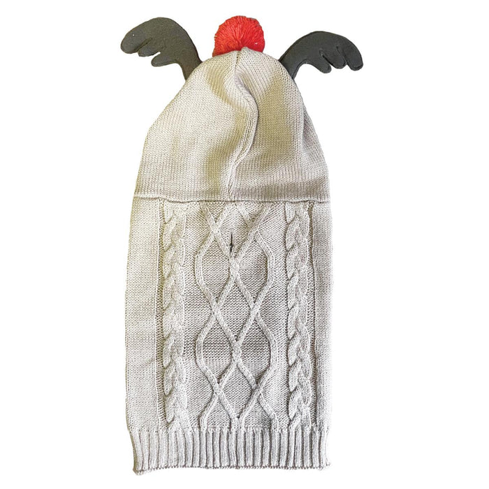 Holly & Robin | Christmas Dog Jumper | Cosy Knit Reindeer Outfit