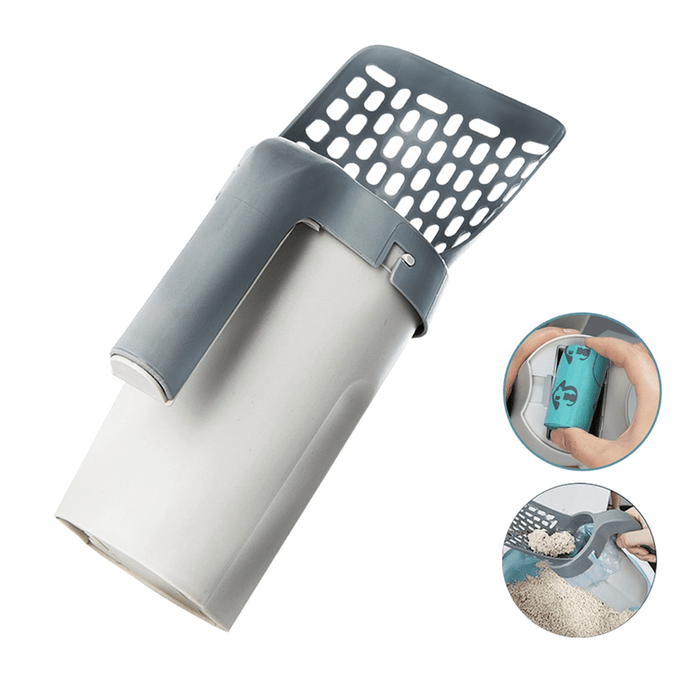 Hygienic Pet Waste Scooper with Built-In Waste Collector