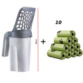 Hygienic Pet Waste Scooper with Built-In Waste Collector