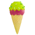 Ice Cream Cone | Dog Squeak Toy – Crinkle Play Fun