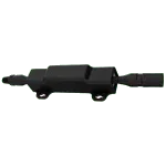 Black in-line fuse holder with attached connectors for electrical wiring protection