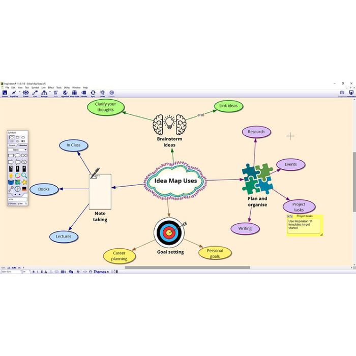 Inspiration 12 for Windows Single User Licence - Mind Mapping Software