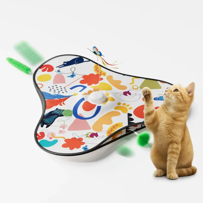 Interactive Butterfly Cat Toy – Motion Activated Hide & Seek Feather Toy