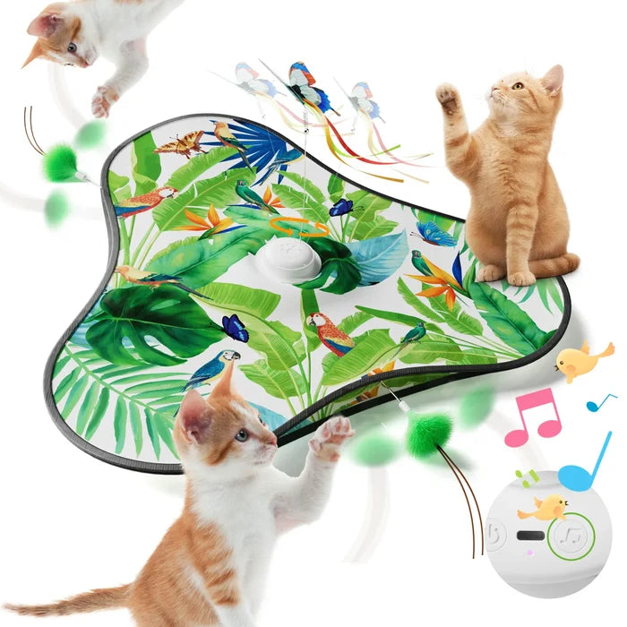 Interactive Butterfly Cat Toy – Motion Activated Hide & Seek Feather Toy