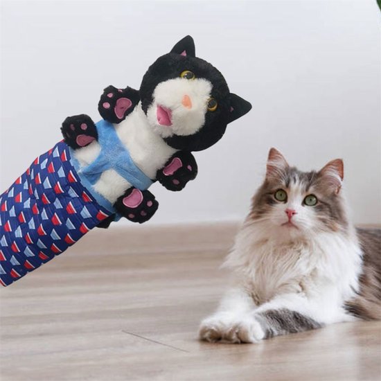 Interactive Cat Play Glove | Scratch-Resistant Toy with Realistic Design & Movable Paws