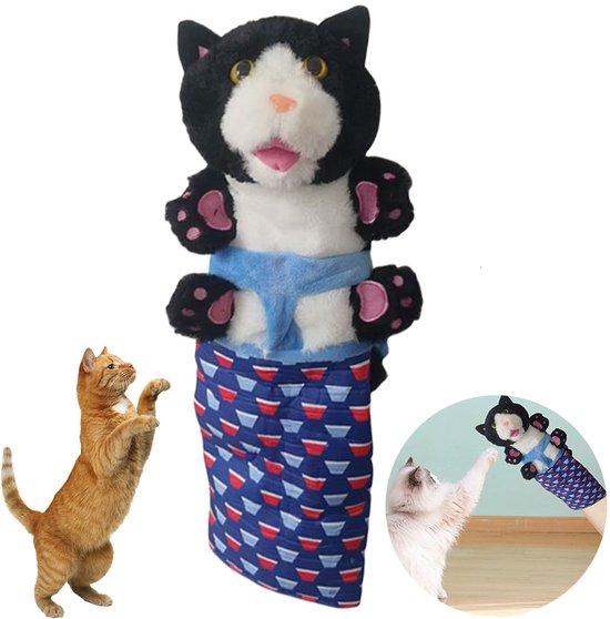 Interactive Cat Play Glove | Scratch-Resistant Toy with Realistic Design & Movable Paws