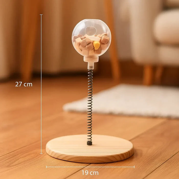 Interactive Cat Toy Ball with Feather – Intelligence Toy for Active Play & Mental Stimulation