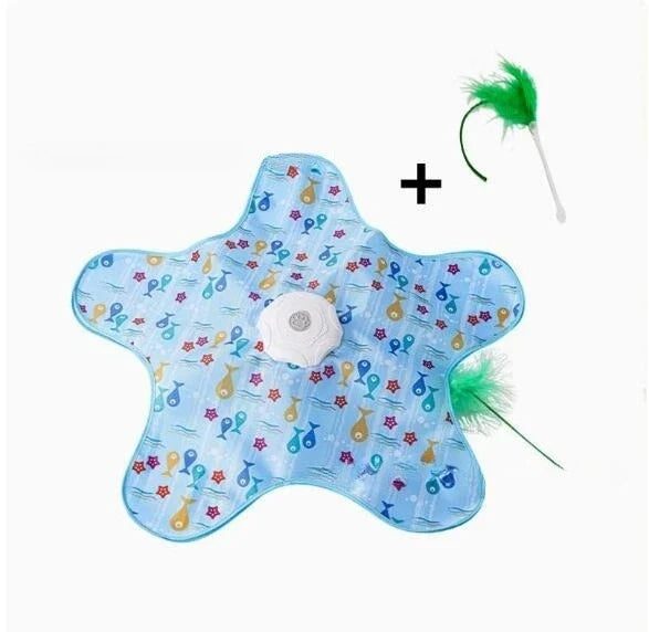 Interactive Cat Toy with Moving Mouse – Motion Activated Hide & Seek Feather Toy