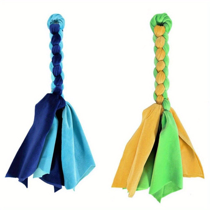 Interactive Dog Flirt Pole with Bungee Tug Toy | Training & Exercise Wand