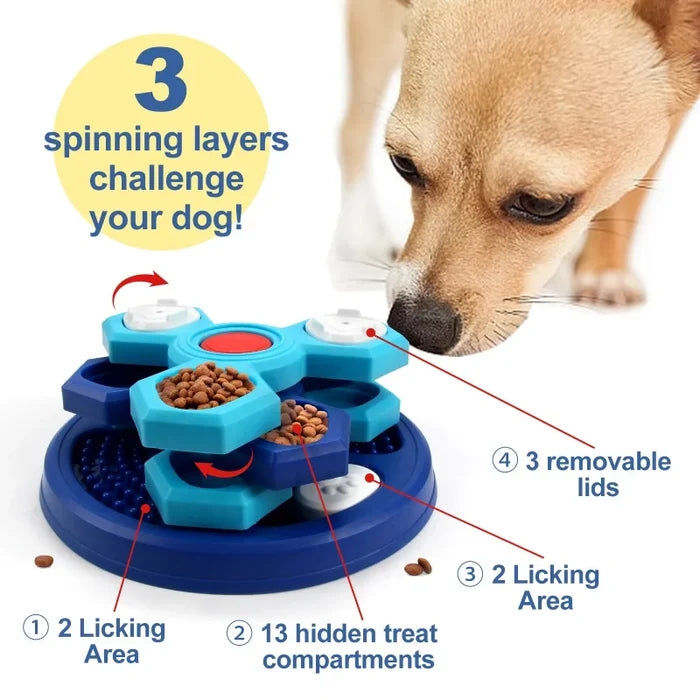 Interactive Dog Puzzle Feeder | Slow Feeding & Boredom Relief Toy