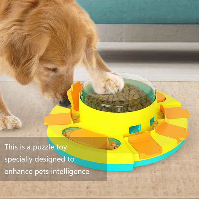 Interactive Dog Puzzle Toy & Slow Feeder Treat Dispenser for IQ Training