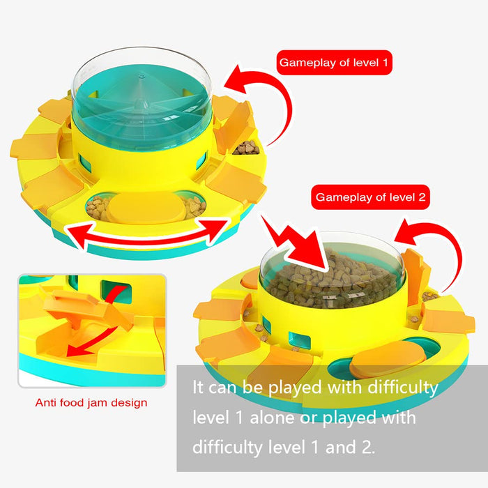 Interactive Dog Puzzle Toy & Slow Feeder Treat Dispenser for IQ Training