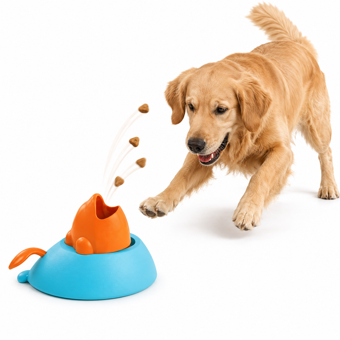 Interactive Dog Treat Dispenser Puzzle Toy for Mental Enrichment & Training