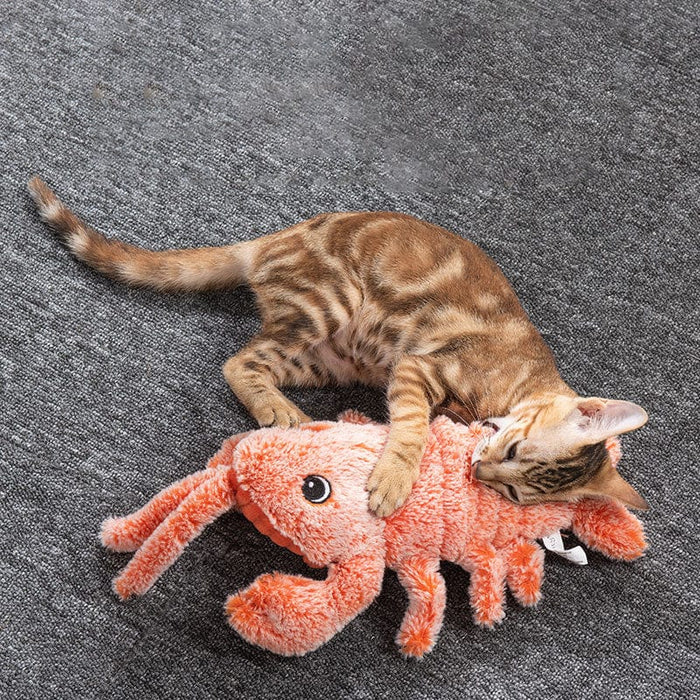 Interactive Jumping Lobster Plush Toy for Dogs & Cats – Motion Activated