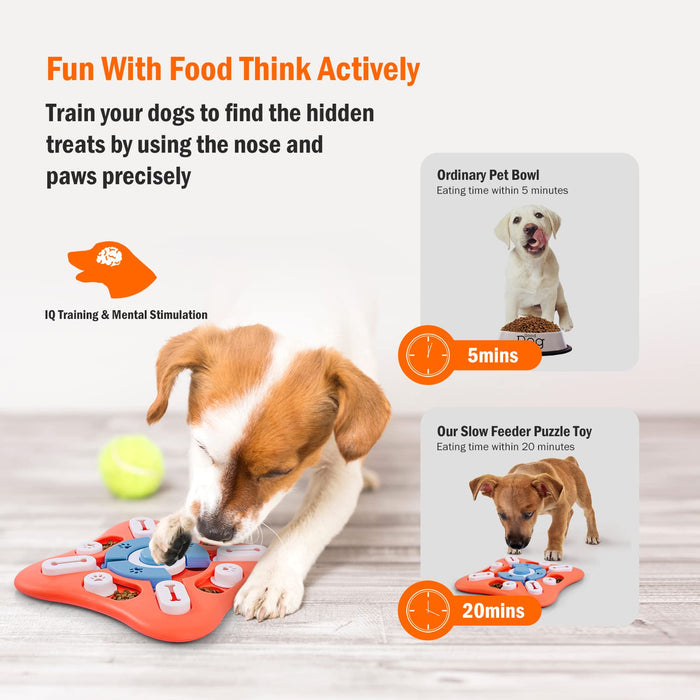 Interactive Level 1 Dog Puzzle Toy for IQ Training &amp; Treat Dispensing