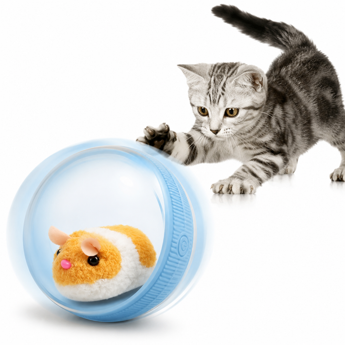 Interactive Motion-Activated Cat Toy Ball – Rechargeable Rolling Pet Toy
