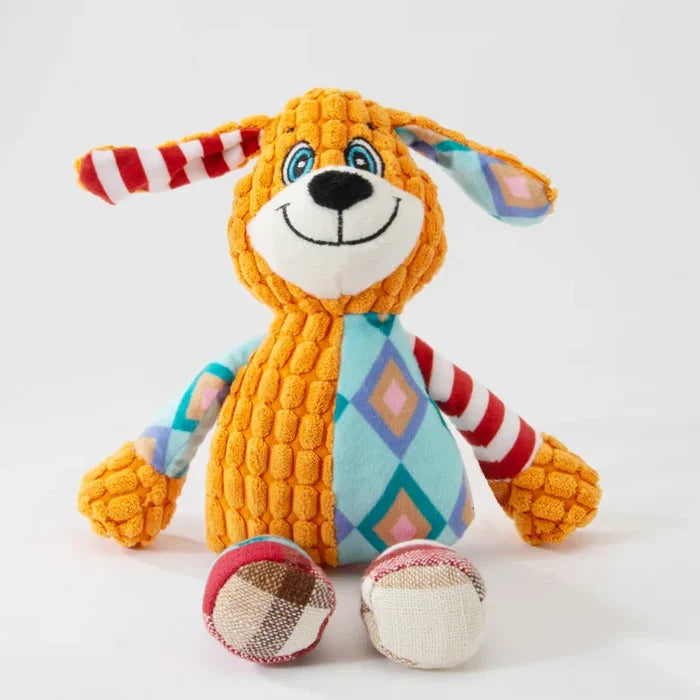 Interactive Plush Dog Toy with Squeaking Sound & Durable Design