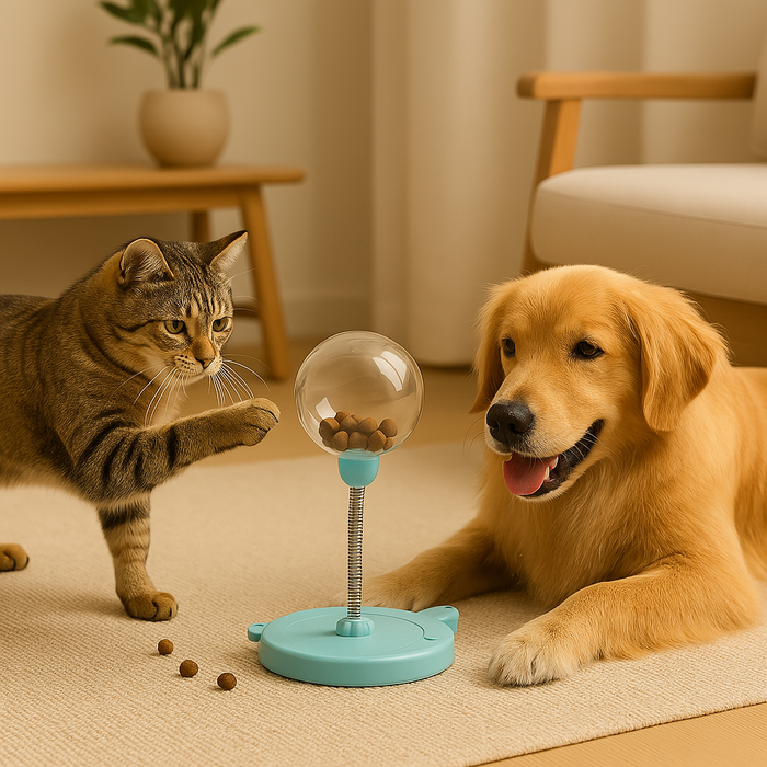Interactive Snack Toy for Cats & Dogs | Treat Dispensing Play Tower for Boredom Relief