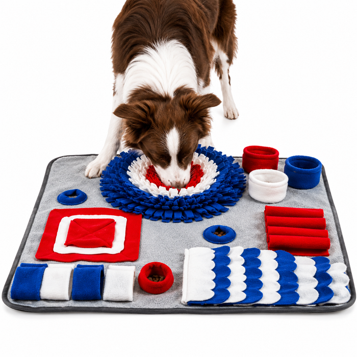 Interactive Snuffle Mat for Dogs – Slow Feeder Nose Work Puzzle Toy