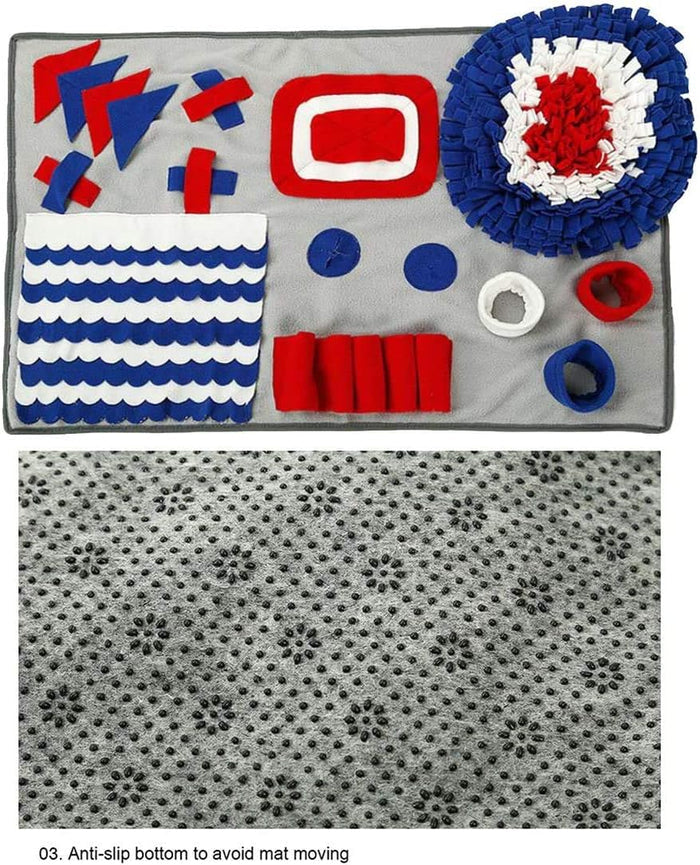 Interactive Snuffle Mat for Dogs – Slow Feeder Nose Work Puzzle Toy
