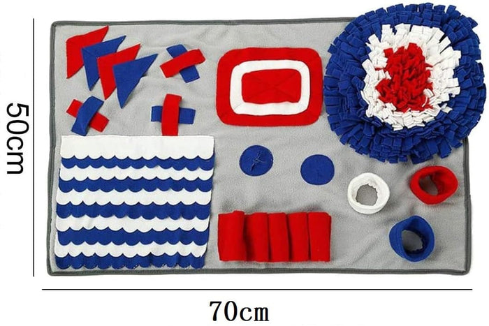Interactive Snuffle Mat for Dogs – Slow Feeder Nose Work Puzzle Toy
