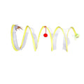 Interactive Spiral Cat Toy | Spring-Shaped Cat Tunnel with Hanging Balls & Feathers