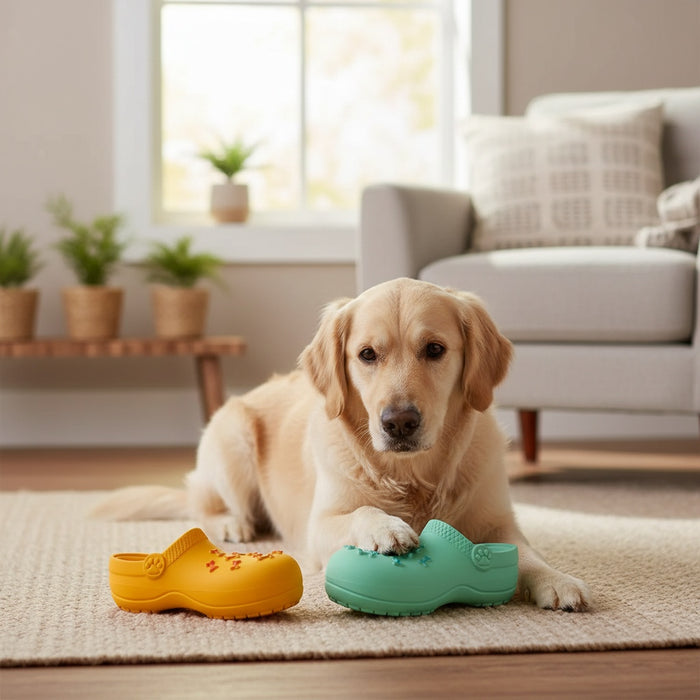 Interactive Squeaky Slipper Dog Toy – Durable Chew Toy for All Dog Sizes