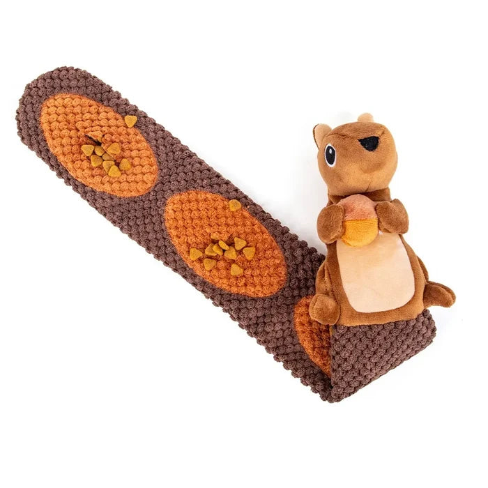 Interactive Squirrel Treat Dispenser Dog Toy | Squeaky Snuffle Puzzle