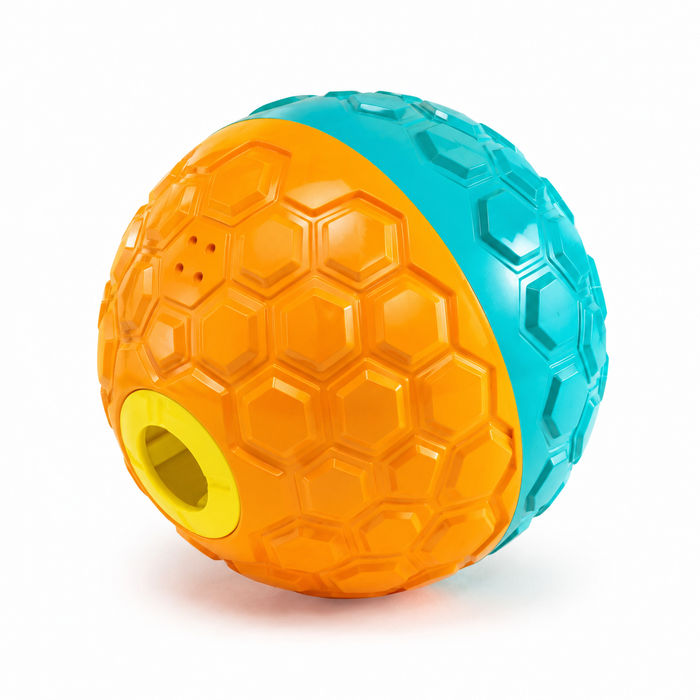 Interactive Treat Dispensing Dog Puzzle Toy for Dogs & Cats Yellow