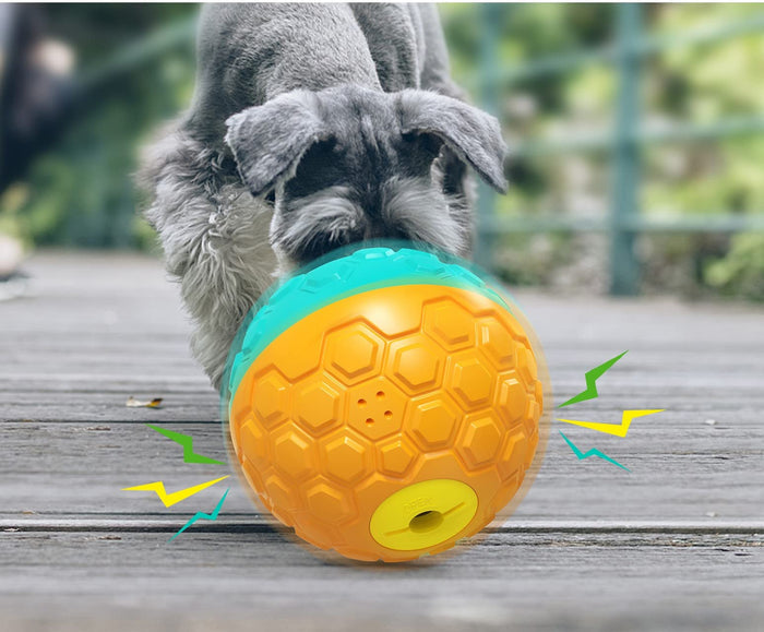 Interactive Treat Dispensing Dog Puzzle Toy for Dogs & Cats Yellow