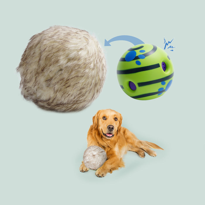 Interactive Wobble Giggle Dog Ball for Active Play & Mental Stimulation