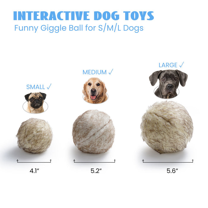 Interactive Wobble Giggle Dog Ball for Active Play & Mental Stimulation