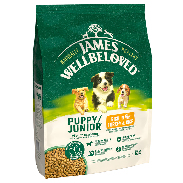 James Wellbeloved Puppy Turkey & Rice Dry Dog Food