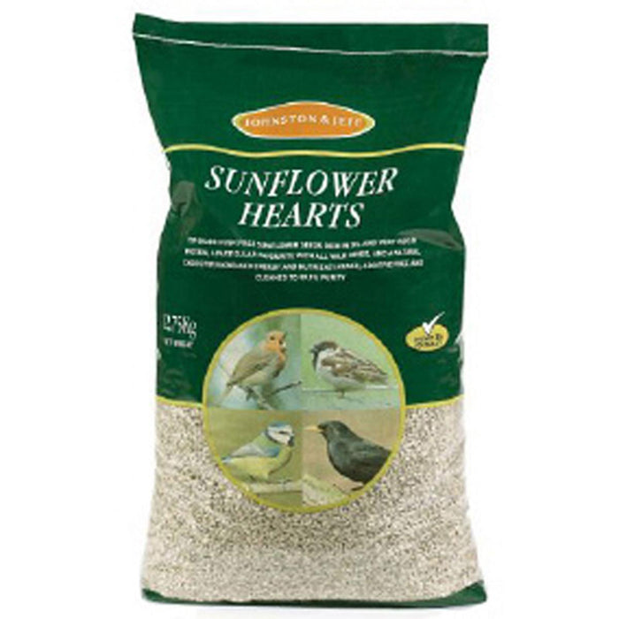 Johnston & Jeff Sunflower Hearts | No-Mess Wild Bird Food (6.4kg & 12.75kg)