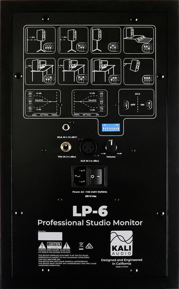 Kali Audio LP-6 6.5"  [2nd Wave 2-Way Active Studio Monitor - Black  [Single]